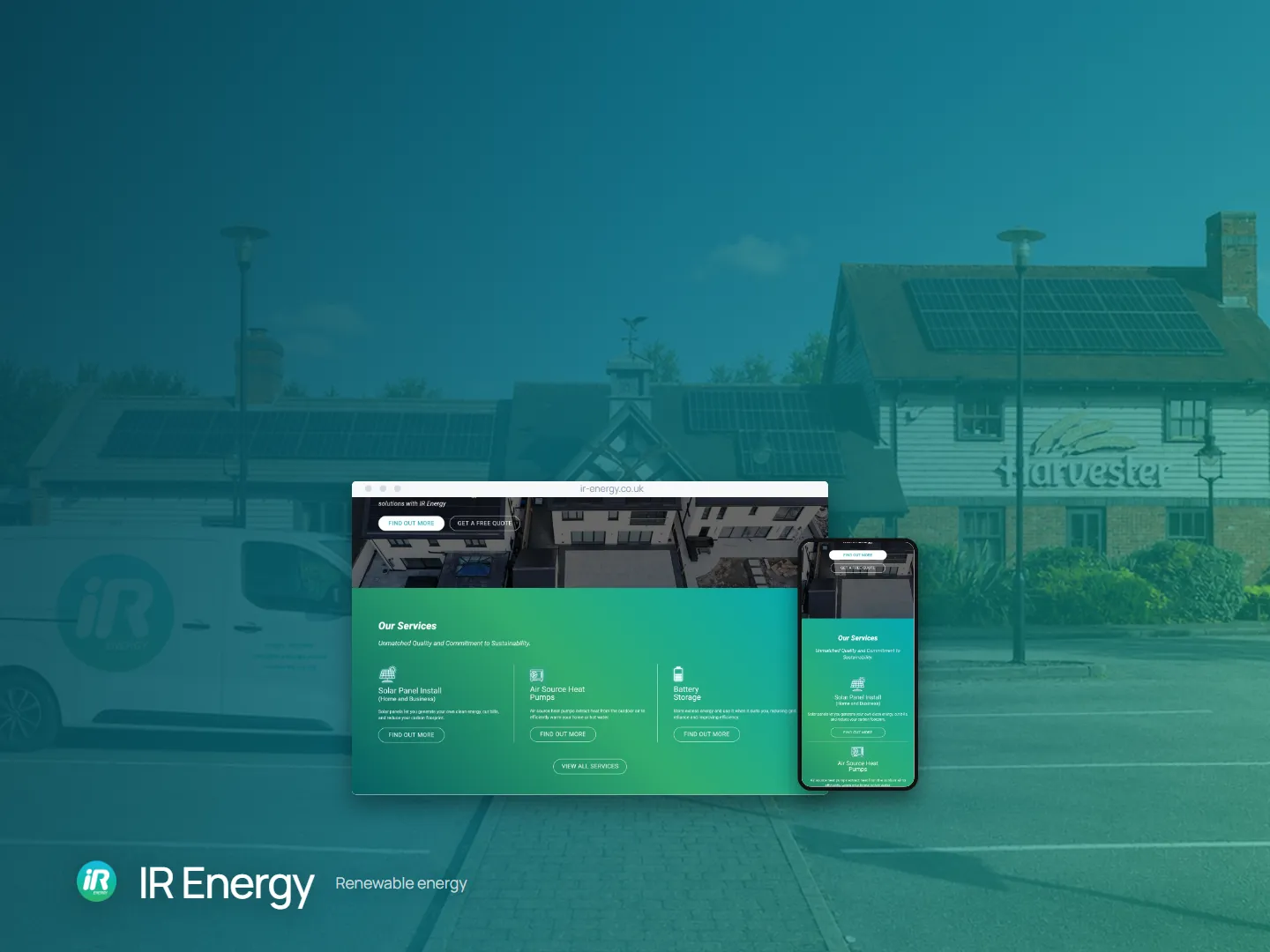 Showreel of websites for IR Energy, KB Trees & Grounds, C Morgan Pallets, DS Carpentry and M&J Roofing